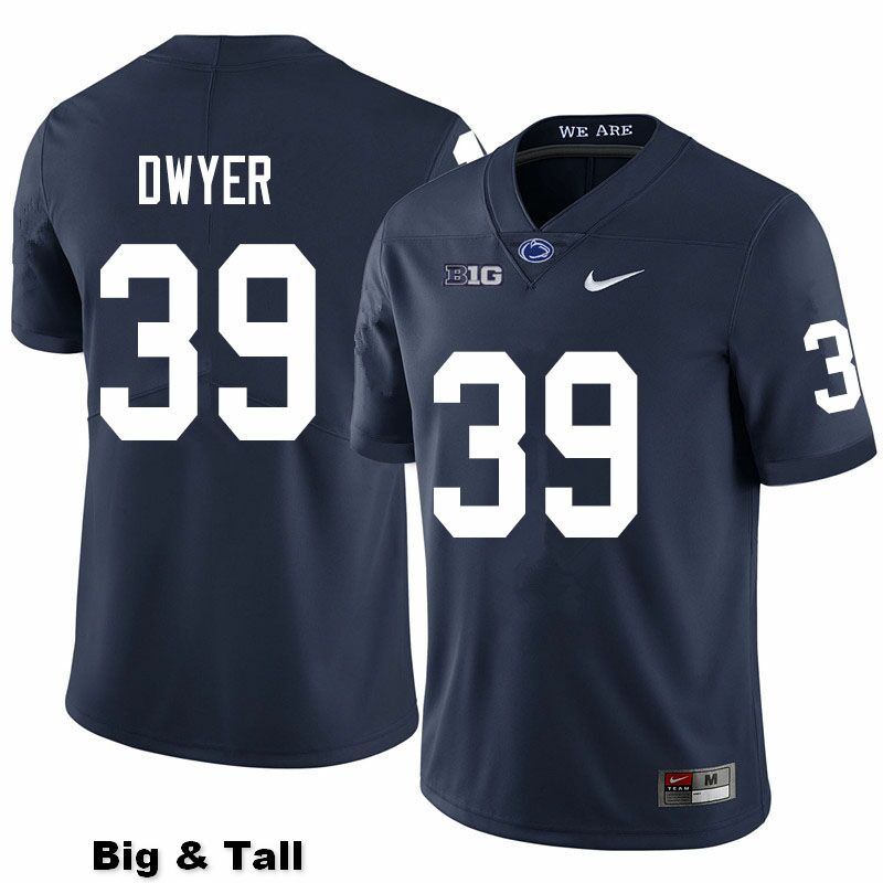 NCAA Nike Men's Penn State Nittany Lions Robbie Dwyer #39 College Football Authentic Big & Tall Navy Stitched Jersey XVC5798GT